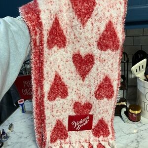 Victoria's Secret Red Heart Scarf new with tags